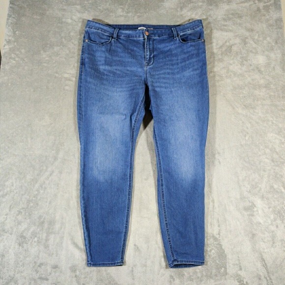 Old Navy Womens Jeans 18 Blue Super Skinny‎ Cotton Casual - Picture 1 of 7
